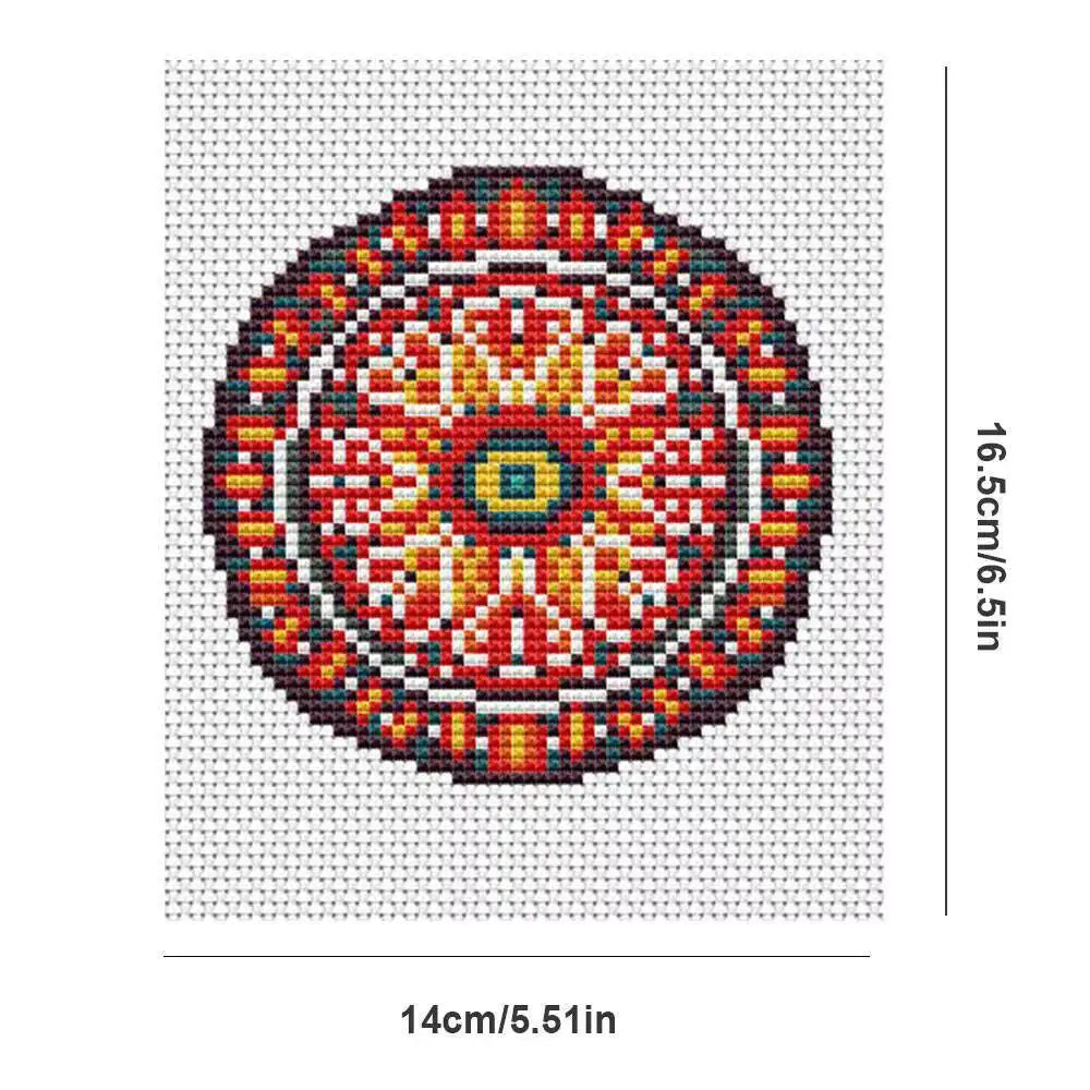 Set of 12 Mandalas Cross Stitch Kit