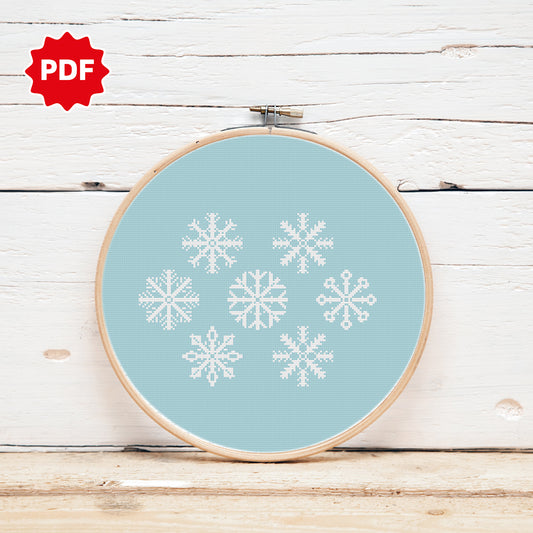 Snowflakes Cross Stitch Pattern