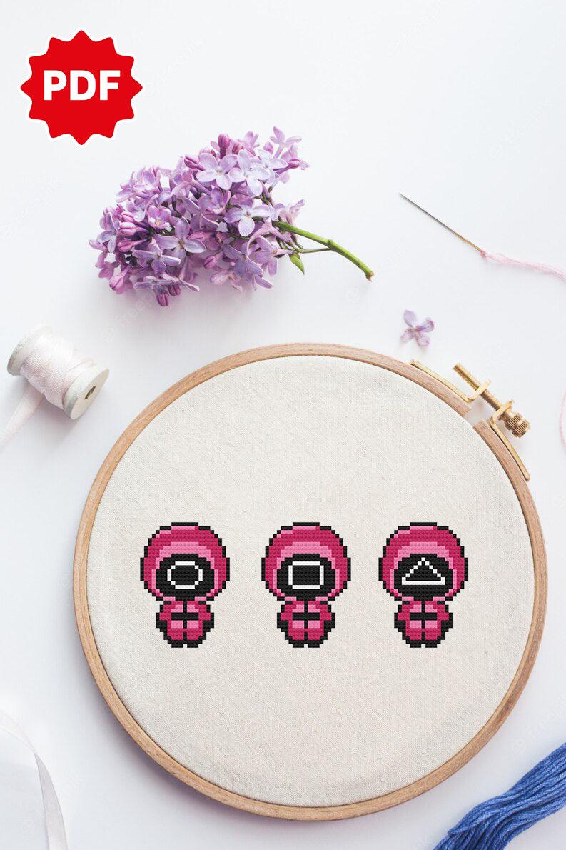 Squid Game Counted Cross Stitch Pattern