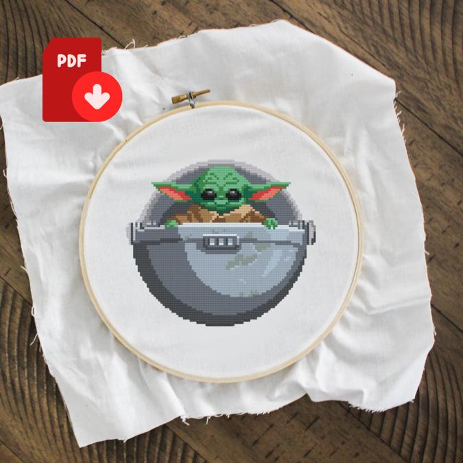 Star Wars Cross Stitch, Yoda Cross Stitch Pattern