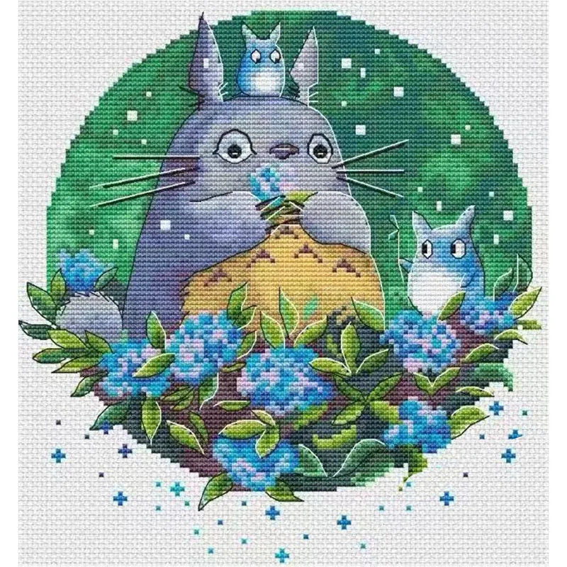 Studio Ghibli Cross Stitch Kit, Totoro Cross Stitch Kit
