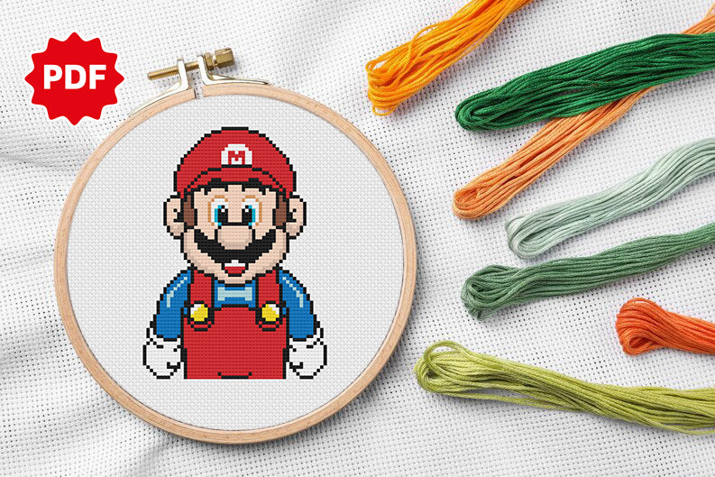 Mario And Luigi Cross Stitch Pattern 