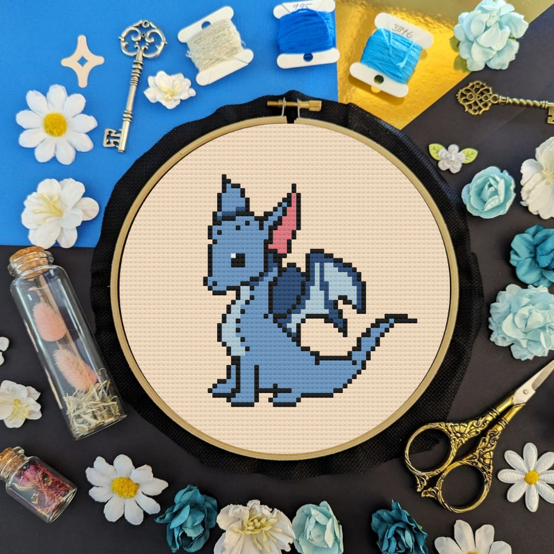 Dragon Cross Stitch Pattern, Small Cross Stitch