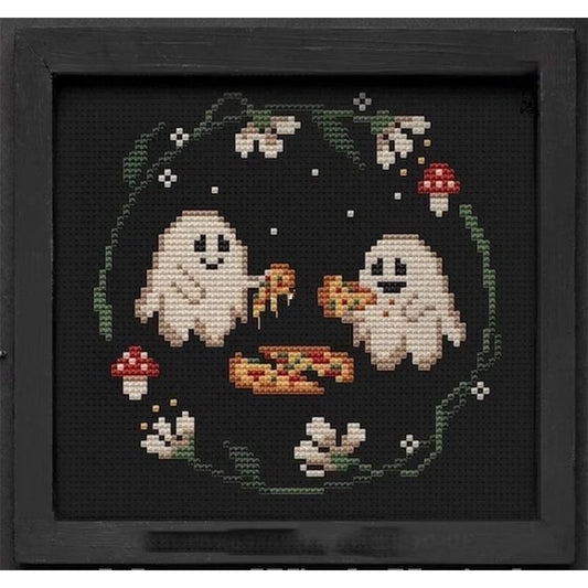 Tiny Cute Halloween Ghosts Cross Stitch Kit 