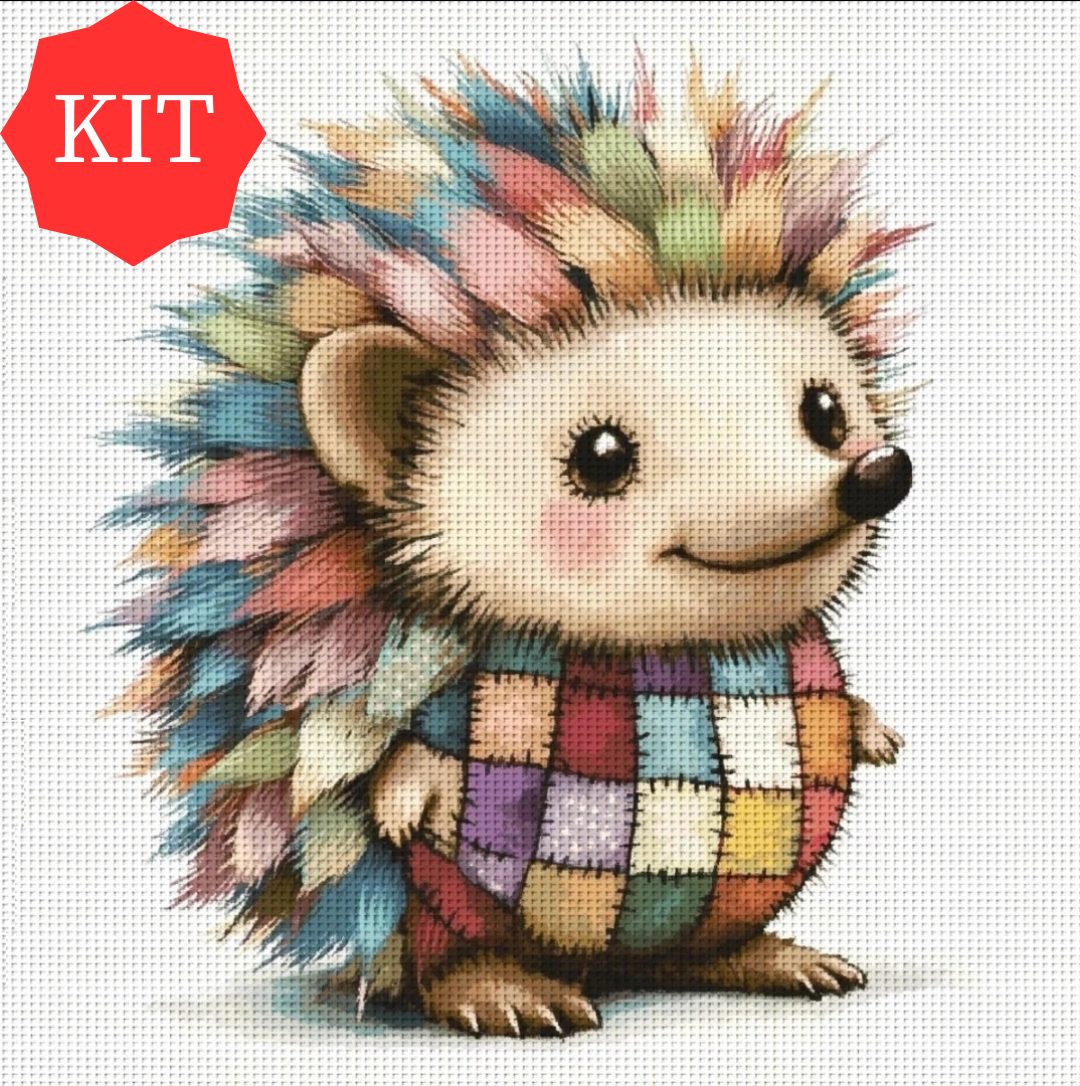 Hedgehog Cross Stitch Kit