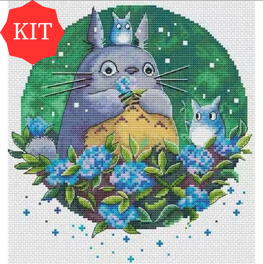 Studio Ghibli Cross Stitch Kit | Totoro Cross Stitch Kit